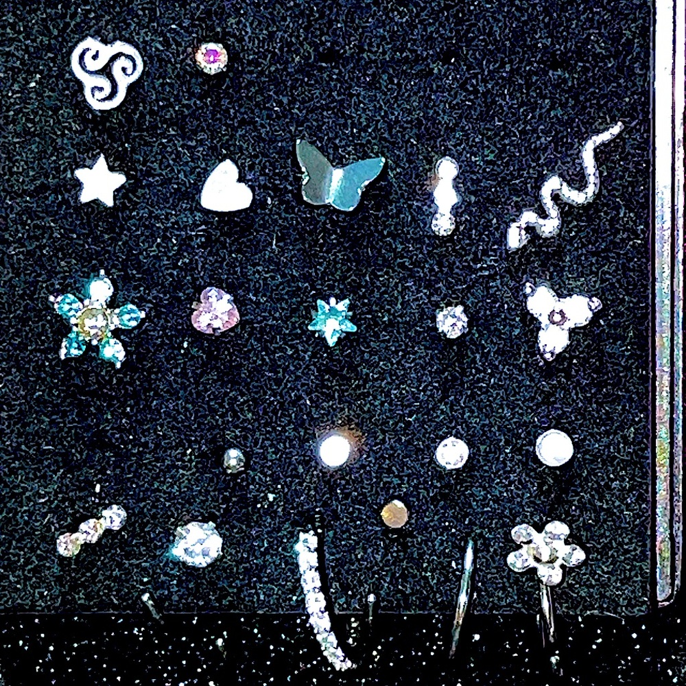 Nose rings multi colored